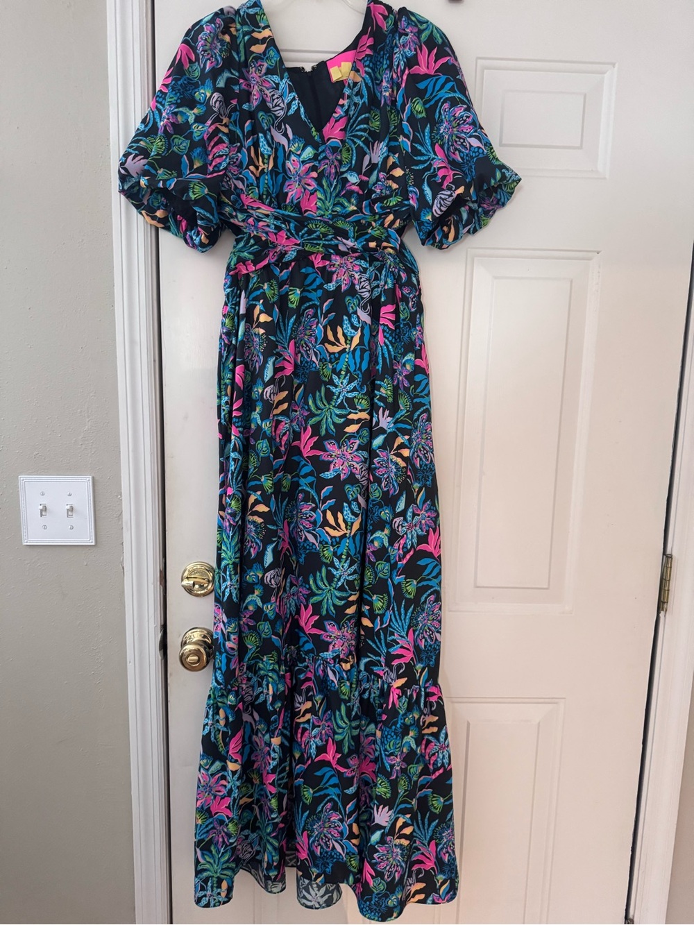 Lilly Pulitzer Floral Wrap Maxi Dress